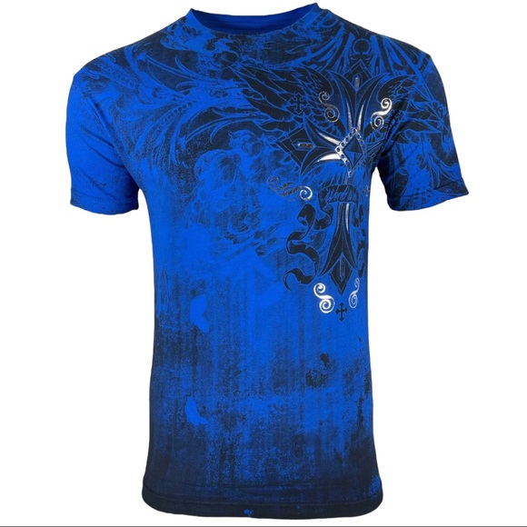 Xtreme Couture By Affliction Men's T-shirt Loyal Following Cross Biker S-5XL - Picture 7 of 12